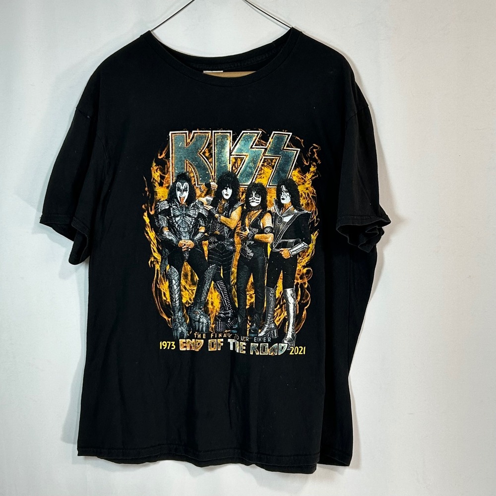 KISS End of‎ the Road Tour T Shirt Black Adult XL The Final Tour Ever